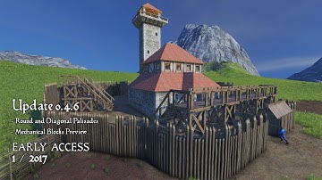 Medieval Engineers - Update 0.4.6 - Round and Diagonal Palisades, Mechanical Blocks Preview