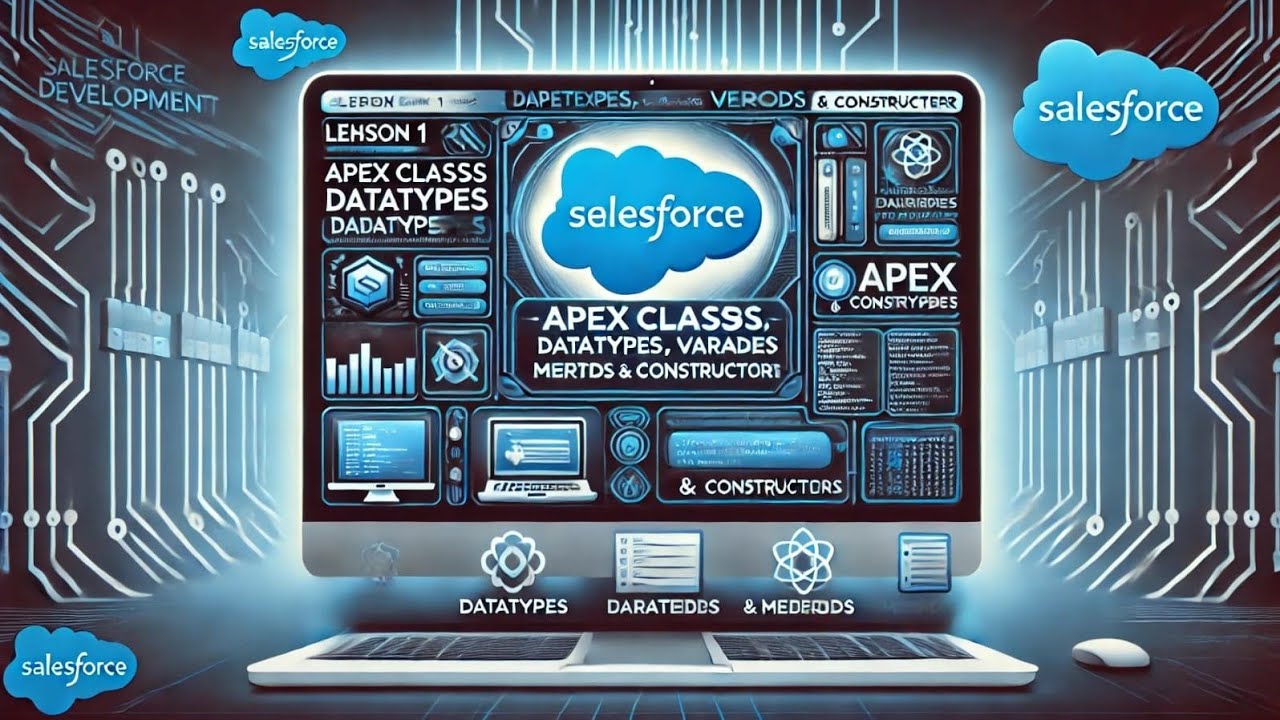 Salesforce Development | Lesson 1 | Apex Classes, Datatypes, Variables, Methods & Constructor