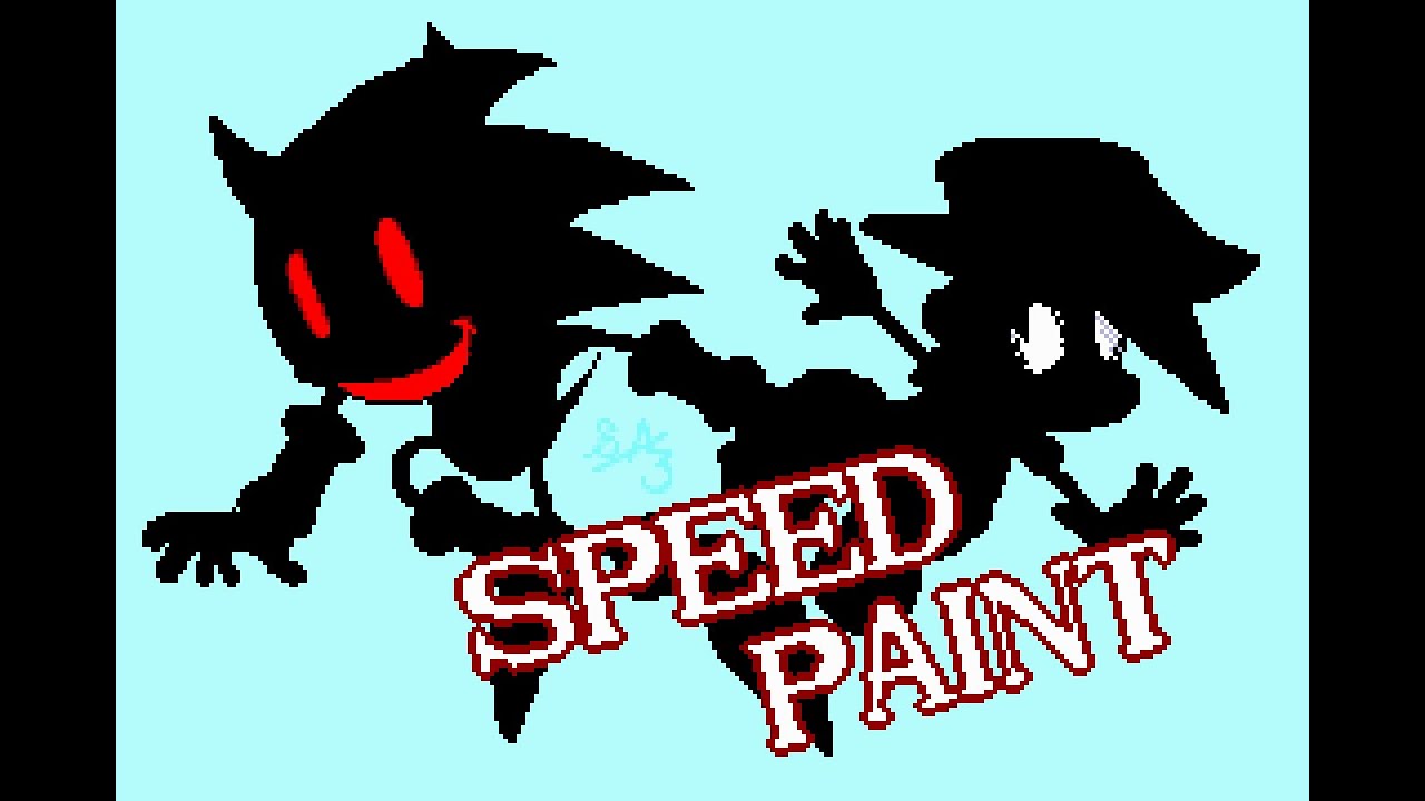 Speedpaint - Rewrite Sonic & Boyfriend