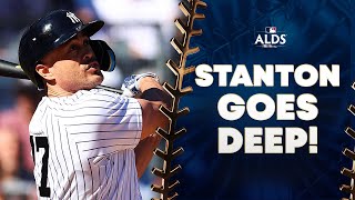 STANTON SMASH!!! Giancarlo Stanton gets Yankees on the board in ALDS Game 2