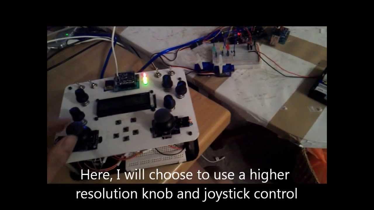 DIY Wireless RC Robotic Remote Controller Circuit Diagram