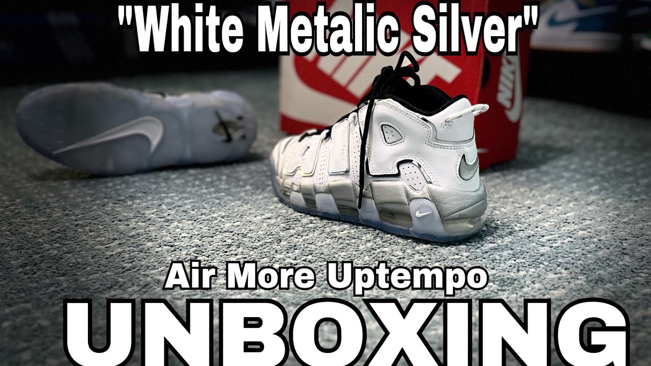 Unboxing/Reviewing The Nike Air More Uptempo '96 White Shoes (On Feet) 4k 