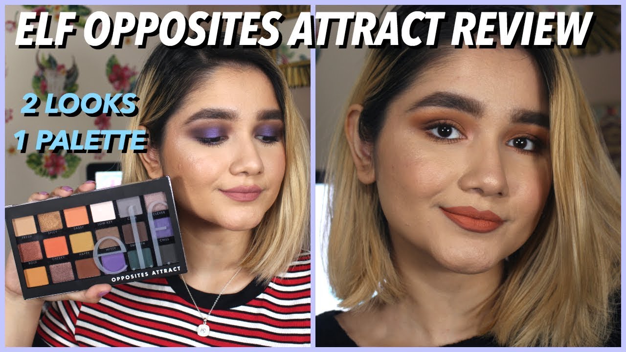 ELF OPPOSITES ATTRACT EYESHADOW PALETTE REVIEW | 2 Looks, 1 Palette | Swatches & Demo!
