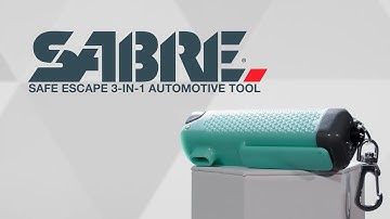 SABRE Safe Escape 3-In-1 Automotive Tool - Pepper Gel, Seat Belt Cutter, Window Breaker, and More
