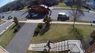 Celebrity Awkward Uber Eats Delivery Caught On Doorbell Camera || ViralHog Wealth