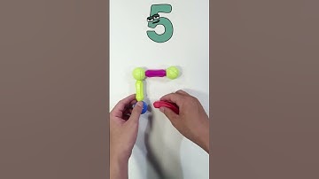 Number Lore 5 With Magnet Toys #shorts #youtubeshorts #shortvideo