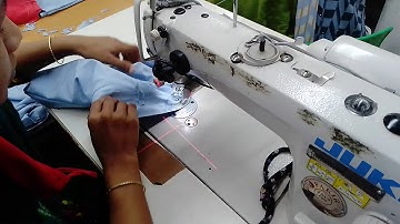 Use Laser Light for avoid slanted waist band loop