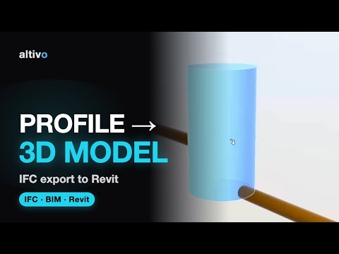 Export your long section to a 3D IFC model (BIM, Revit)