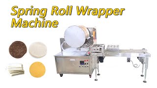 Automatic Lumpia Crepe Injera Spring Roll Sheet Making Machine | Spring Roll Wrapper Machine