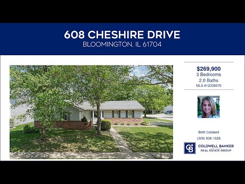 608 Cheshire Drive, Bloomington, IL home video tour