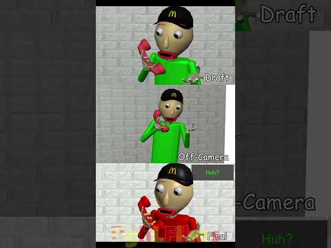 Baldi McDonalds Animation Process!! #baldi #pghlfilms #memes #animation #roblox