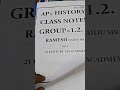 handwriting notes indian history and ap history english medium