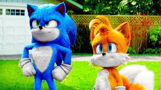Sonic U0026 Tails Cameo Scene  Knuckles 2024 Movie Clip Hd