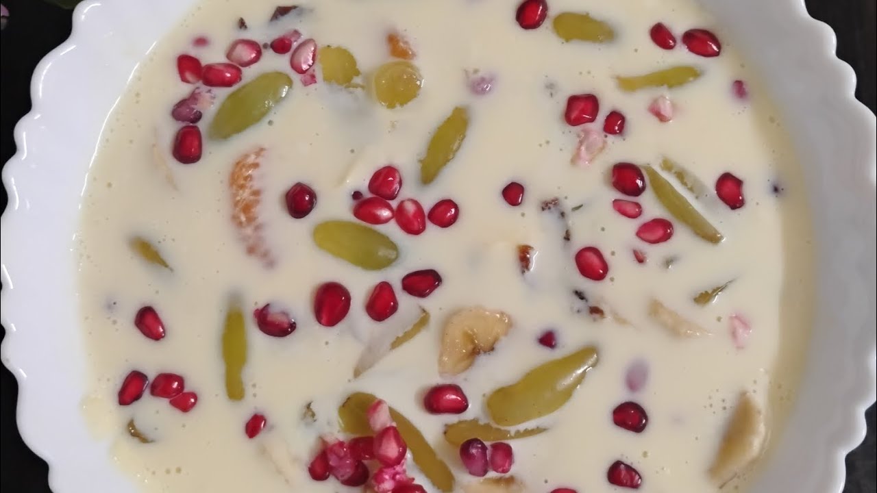 How to make custard fruit Ramadan special 😄 