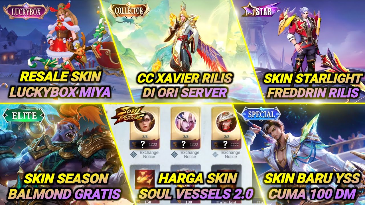 SKIN CC DESEMBER, STARLIGHT DESEMBER, RESALE SKIN CHRISTMAS, HARGA SKIN SOUL VESSELS, SKIN SEASON