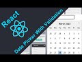 ReactJS Projects: Date Picker / Calendar with Minimum & Maximum Restriction