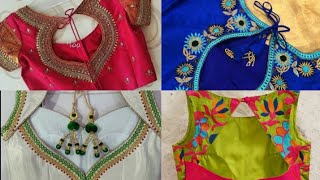 ब्लाउज के गले के  डिजाइन // 50+ simple neck and Sleeves designs of blouse // blouse ki design //