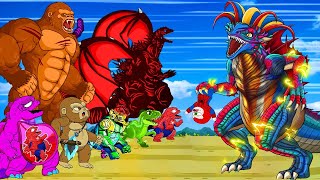 Rescue Kong Godzilla Monsterverse Mechagodzilla | Pokemon Utahraptor Of Godzilla Cartoon Compilation