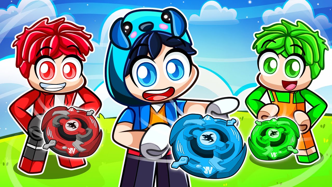 Having a BEYBLADE Family in Roblox!