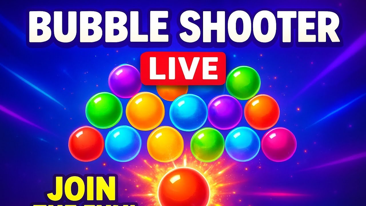 Bubble Shooting game live,fun - YouTube