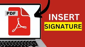 HOW TO INSERT A SIGNATURE ON A PDF FILE