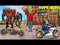 Rope Hero Vs Robots Race Mission | In Rope Hero Vice Town | New mission