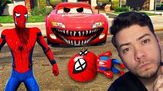 HOMEM ARANHA DEU UMA BRONCA NO BEBE pq ELE ROUBOU NO ESCONDE ESCONDE E FOI PRESO PELO MCQUEEN GTA 5