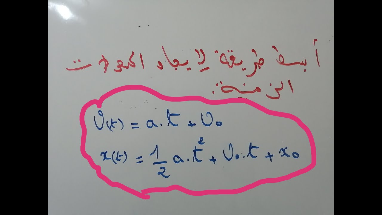 المعدلات الزمنية  ميكانيك السقوط الحر و المستوى المائل