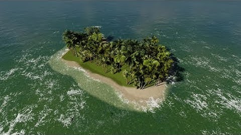 Palm Island and Birds | Motion Graphics - Videohive template