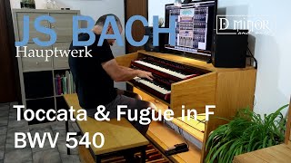 JS BACH - Toccata & Fugue in F BWV 540 - Hauptwerk Erfurt Predigerkirche