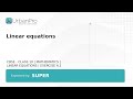 Linear equations | Super A.