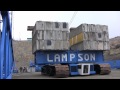 Preparing to replace lock gate at Lower Monumental Dam