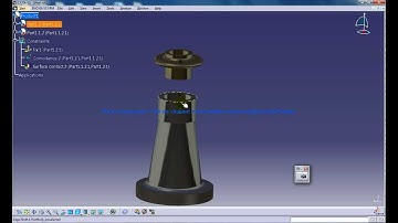 Catia V5 Tutorial|P3 Assemble Screw Jack|Contact Constraint|Mechanical Design Engineering