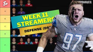 The BEST Fantasy Football Week 11 Defense Streamers (DST)