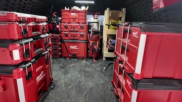 Truck Packout setup - HVAC     #hvac #hvacr #milwaukee #packout #shorts #shortvideo #tools