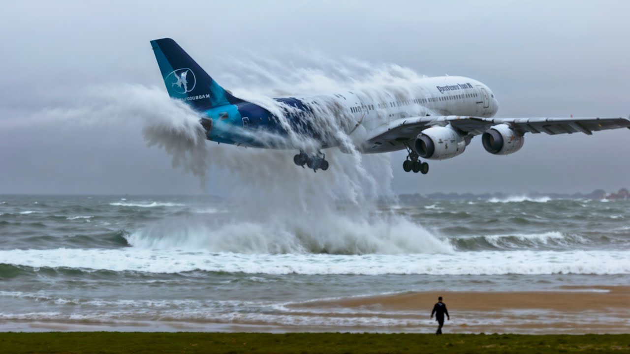 Storm Kathleen in Europe: High Winds Blow Down Airplanes and Cause Tsunami-Size Waves