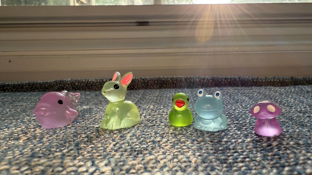 Glow-in-the-Dark Miniature Ducks & Animals | 135 PCS Resin Decor for Fairy Gardens & Dollhouses