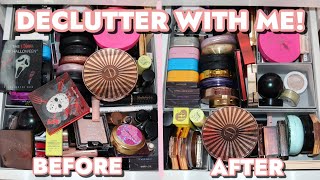 DECLUTTER WITH ME | BRONZER, CONTOUR, LIQUID HIGHLIGHTER, POWDER HIGHLIGHTER