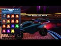 All painted standards in rocket league