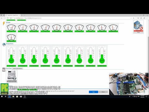 PCG DIY : สาธิตการใช้งาน Superdoctor 5 บนเมนบอร์ดSupermicro X11SPL-F