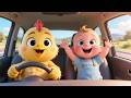 Wroom Wroom Chick Car | Cute Kids Car Song | Fun Nursery Rhyme Adventure