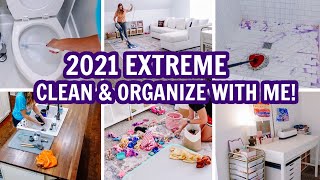 EXTREME CLEAN & ORGANIZE WITH ME | MASSIVE CLEANING MOTIVATION | Amy Darley