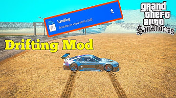 GTA San Andreas Drift handling Mod  For Android | How to download Drifting Handling Mod