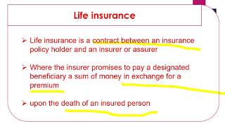 Accountancy   Life Insurance