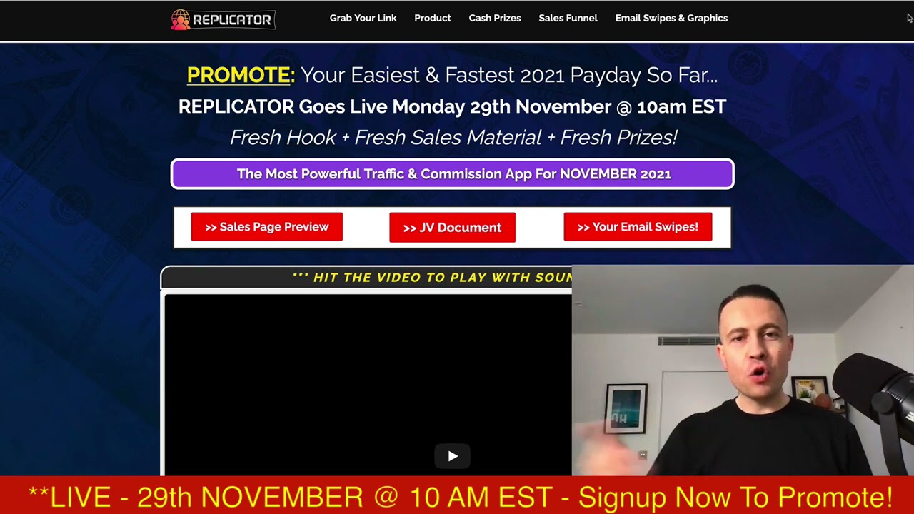 Replicator JV   Glynn Kosky   WarriorPlus LIVE