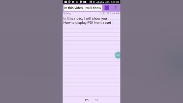How to display PDf in listView from asset