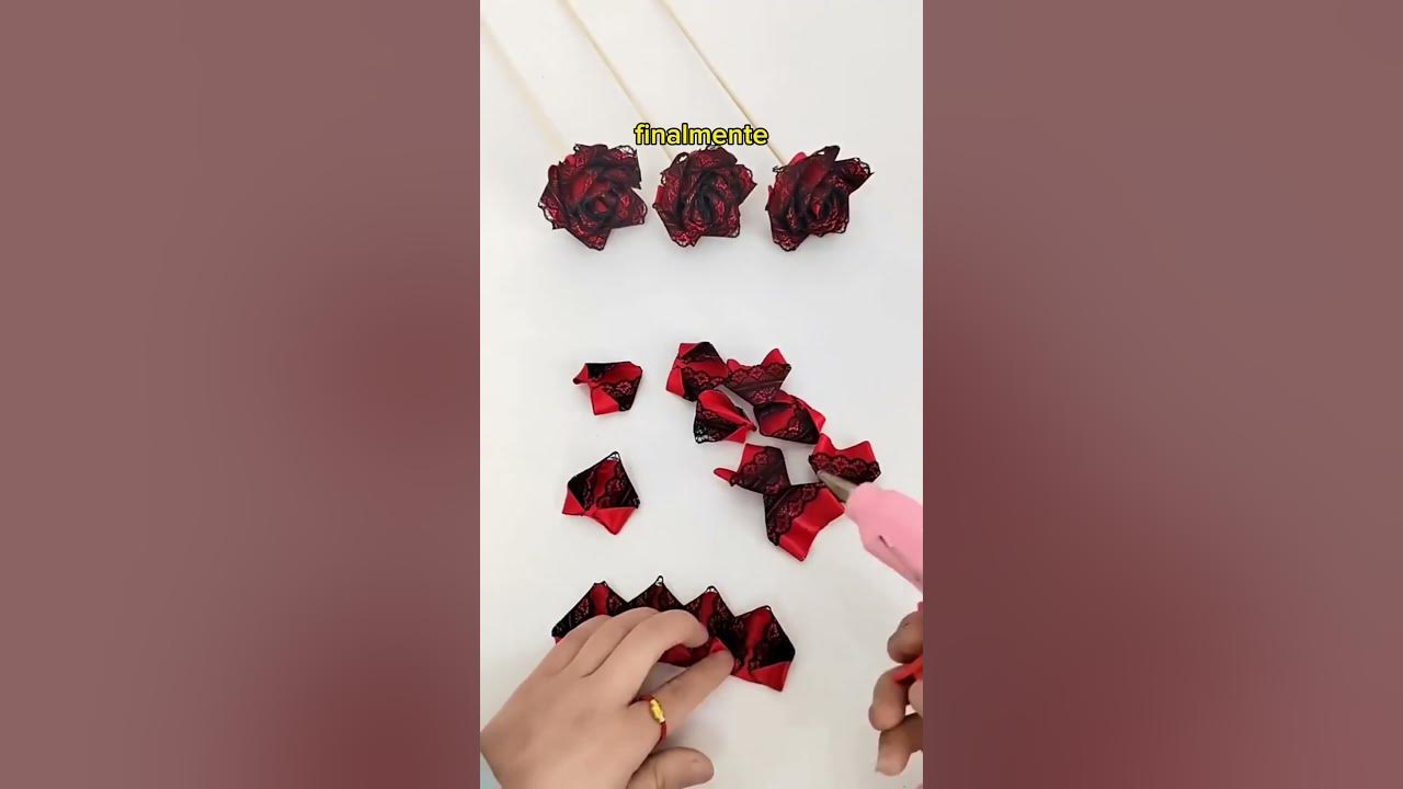 🎉🎉✿Rosa Eterna de Cinta Satinada✿😉✿ Creaciones Samadith/DIY ✿🎉🎉 