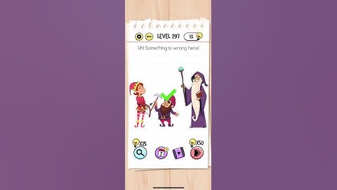 Brain Test Level 297 Uh! Something is wrong here