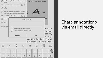 V3.1 Share annotations via email directly