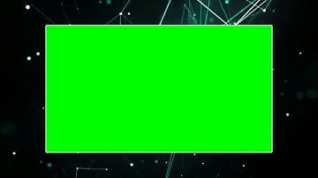 Abstract Blue Geometrical Background With Moving Lines And Dots Looping CG Animation Green Screen